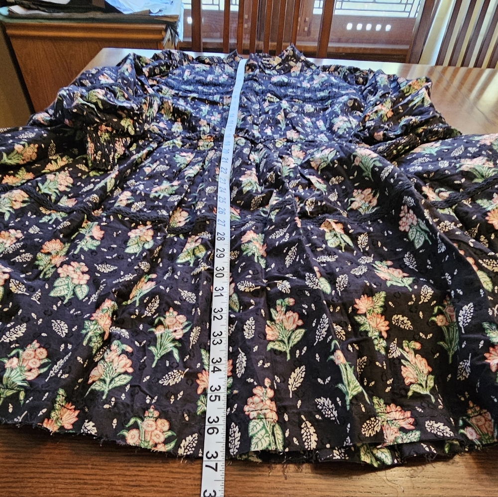 Pilcro Long-Sleeve Mock-Neck Swing Mini Dress Anthropologie 1X - Picture 13 of 16